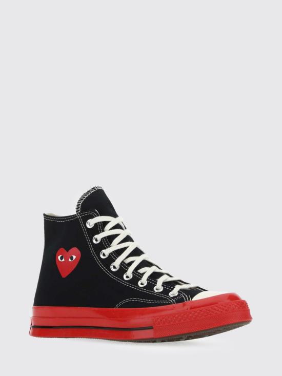 26SS 꼼데가르송 플레이 X 컨버스 스니커즈 P1K124 Black - COMME DES GARCONS PLAY CONVERSE