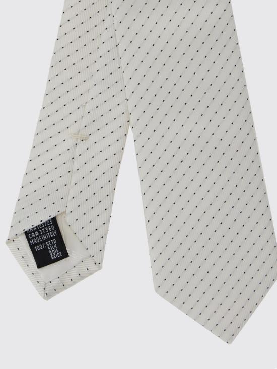 26SS 엠포리오 아르마니 넥타이 EM001343TE19698 F0028 White - EMPORIO ARMANI