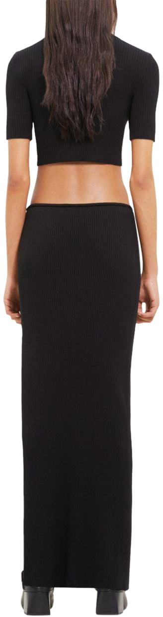  쿠레쥬 롱 스커트 124MJU145FI00019999 BLACK - COURREGES