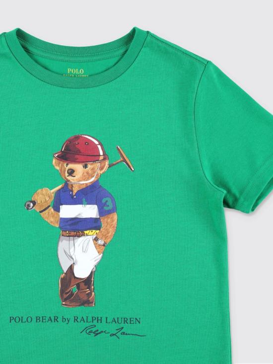 26SS [키즈] 폴로 랄프로렌 티셔츠 322A96607 001 Green - POLO RALPH LAUREN