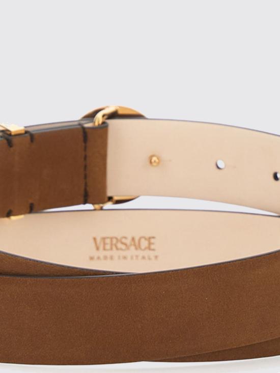 26SS 베르사체 가죽 벨트 10037601A16661 1NF2V Brown - VERSACE