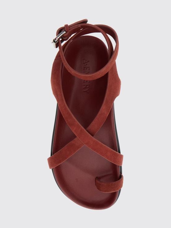 26SS 에이 에머리 샌들 242233 BRICKSUEDE Burgundy - A.EMERY