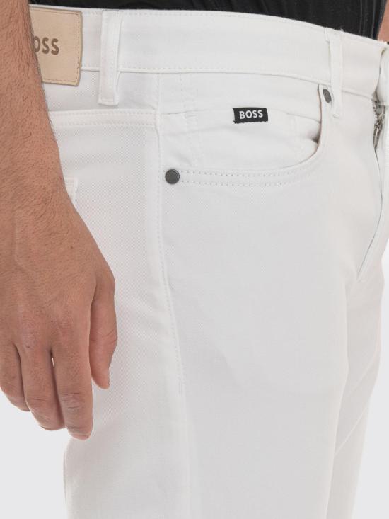 26SS 보스 데님 팬츠 50550942 100 White - BOSS