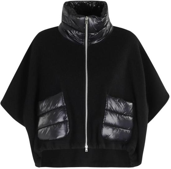 26FW 에르노 A 셰이프 리조트 쇼트 판초 GI00042DR333959300 BLACK