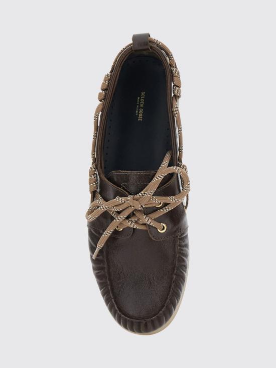 26SS 골든구스 글로시 레더 크루즈 로퍼 GMF00883F008318 55381 Brown - GOLDEN GOOSE