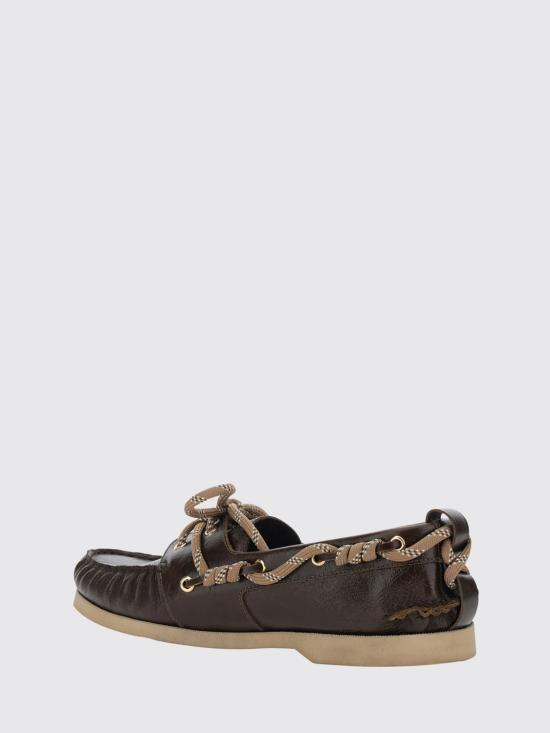 26SS 골든구스 글로시 레더 크루즈 로퍼 GMF00883F008318 55381 Brown - GOLDEN GOOSE