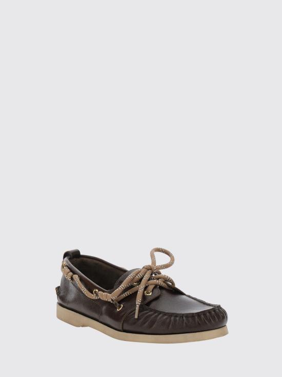 26SS 골든구스 글로시 레더 크루즈 로퍼 GMF00883F008318 55381 Brown - GOLDEN GOOSE