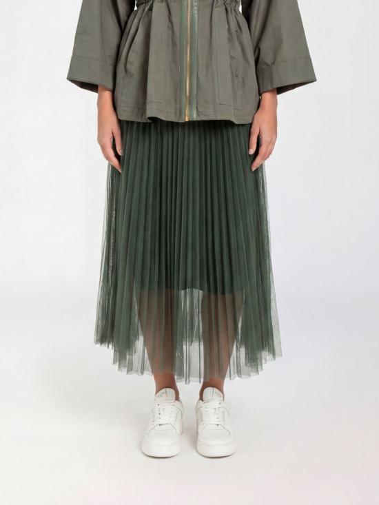 26SS 트윈셋 롱 스커트 261LL2SAA 12843 Green