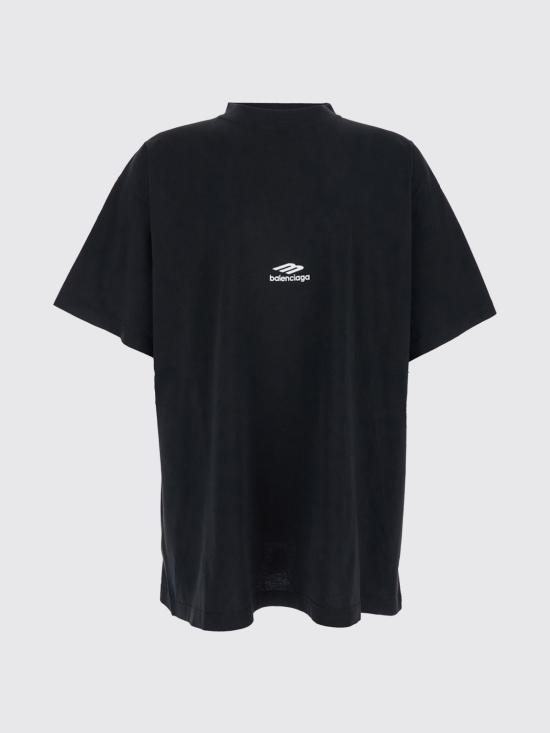 26SS 발렌시아가 3B 스포츠 아이콘 오버사이즈 티셔츠 850345TTVK5 9034 Black