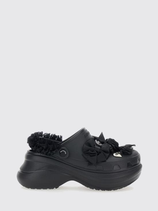 26SS 발렌시아가 x 크록스 지비츠 뮬 720762W0FPA 1000 Black