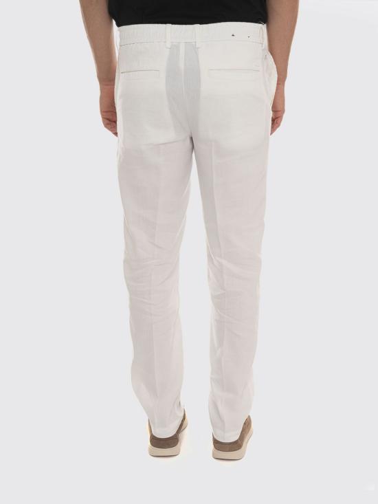 26SS 보스 스트레이트 팬츠 50557859 100 White - BOSS