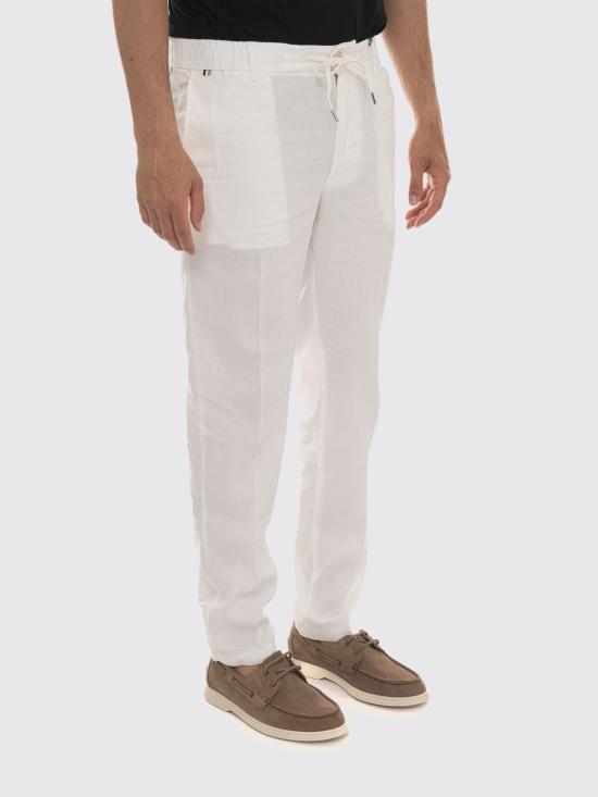 26SS 보스 스트레이트 팬츠 50557859 100 White - BOSS