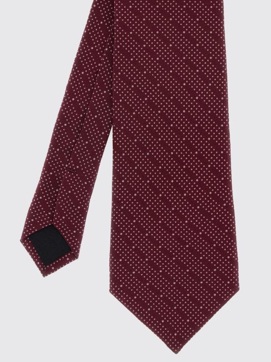 26SS 생로랑 넥타이 8583933Y005 6178 Burgundy - SAINT LAURENT