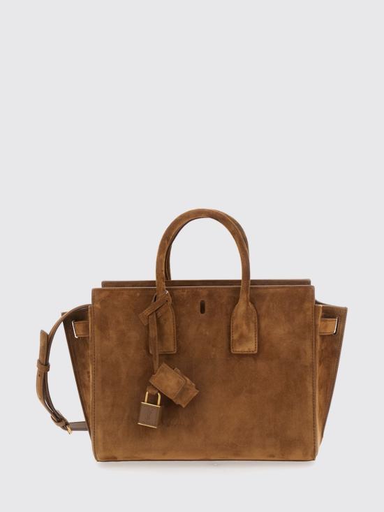 26SS 생로랑 삭 드 주르 스웨이드 스몰 백 8612311U80W 2916 Brown