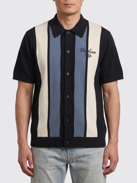 26SS 칼하트 WIP 숏슬리브 멜로 니트 셔츠 I036159 3ONXX Black