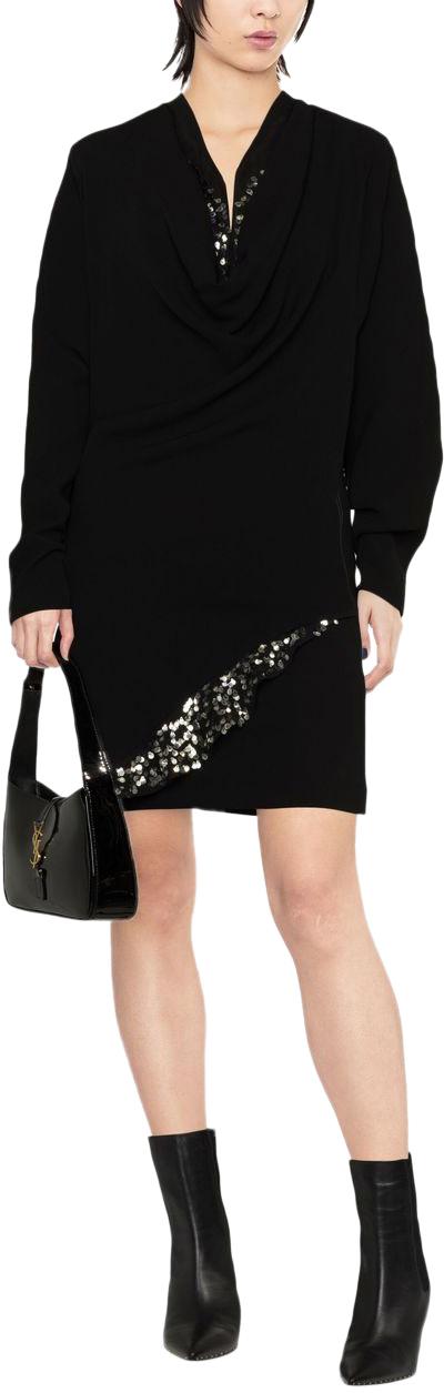  이자벨마랑 LAZELI 라젤리 미니 원피스 RO0068FAA1J29ILAZELI01BK BLACK - ISABEL MARANT