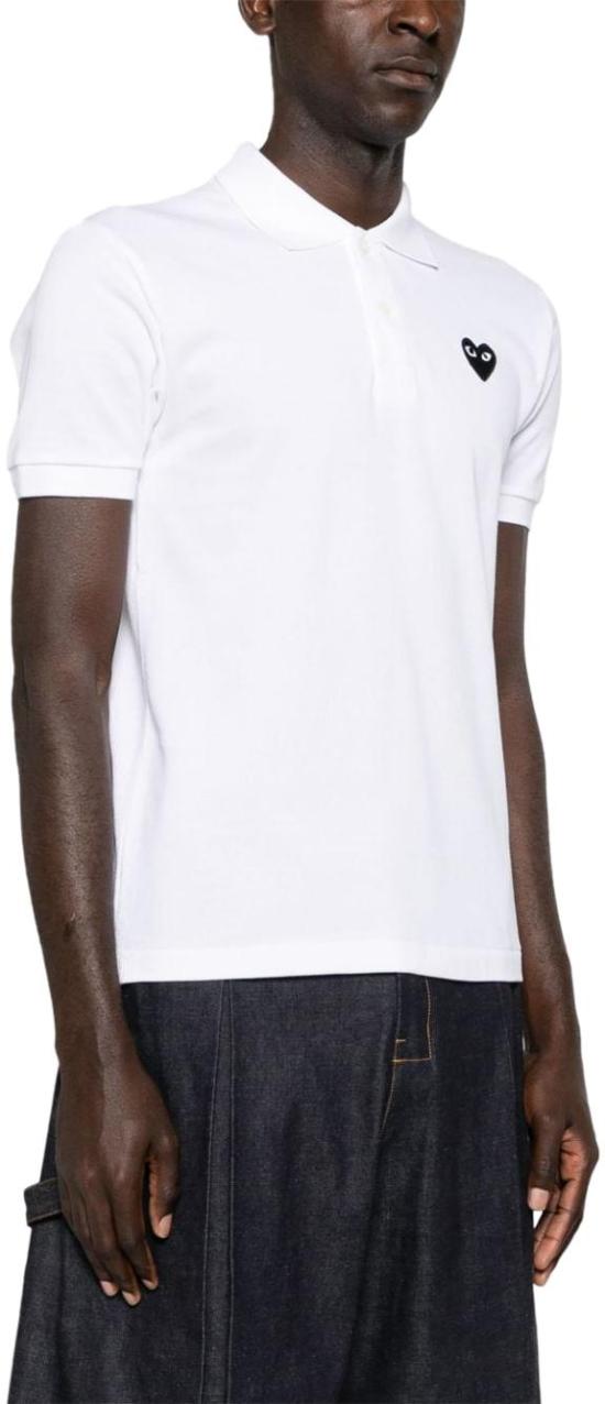 26SS 꼼데가르송 폴로 티셔츠 AXT0662 WHITE - COMME DES GARCONS