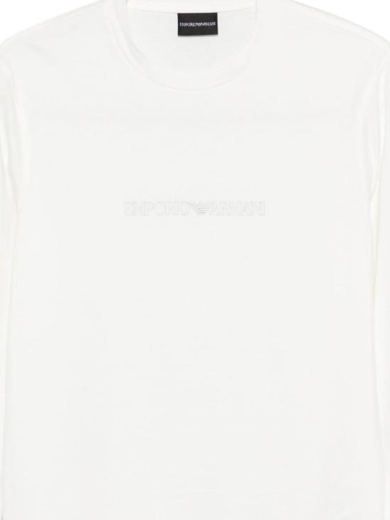 26SS 엠포리오 아르마니 긴팔 티셔츠 EM004584AF13669M0307 WHITE - EMPORIO ARMANI