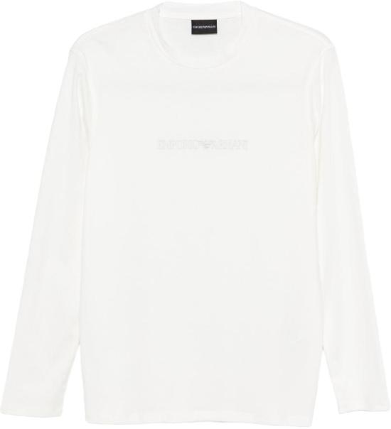 26SS 엠포리오 아르마니 긴팔 티셔츠 EM004584AF13669M0307 WHITE