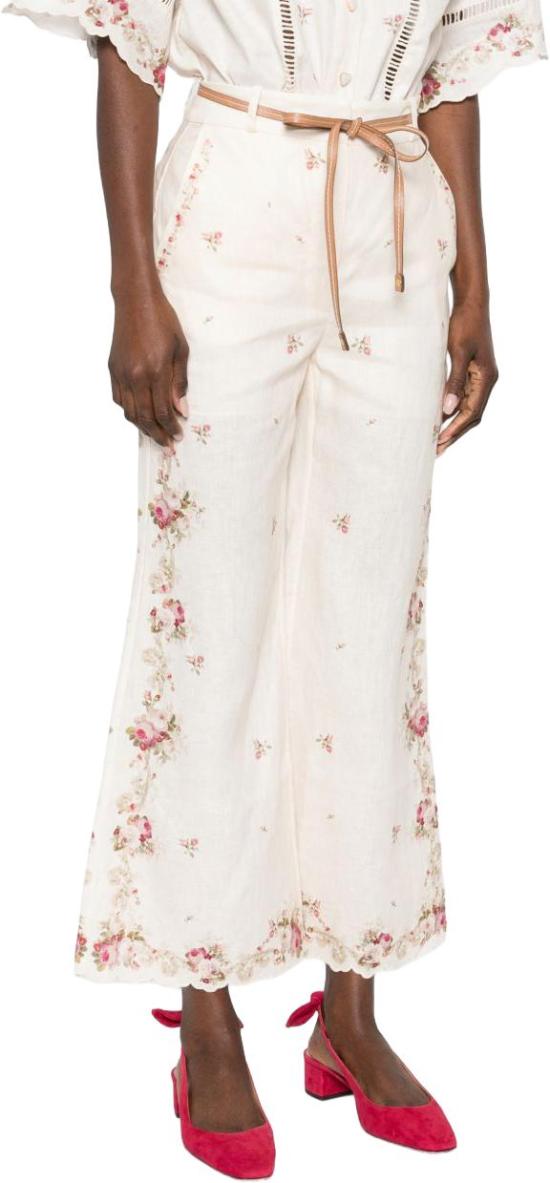 26SS 짐머만 팔라초 팬츠 5380PRS264CPKR WHITE - ZIMMERMANN