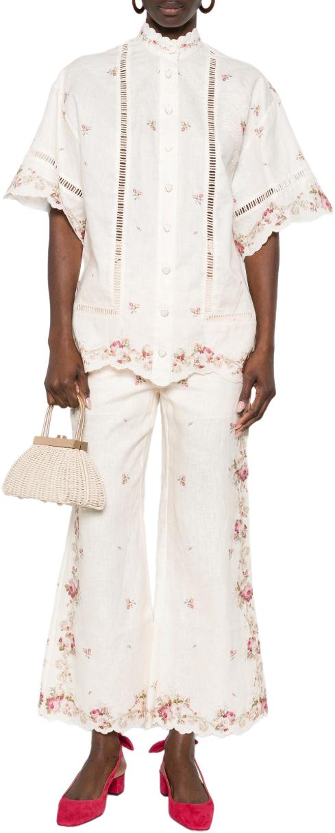 26SS 짐머만 팔라초 팬츠 5380PRS264CPKR WHITE - ZIMMERMANN