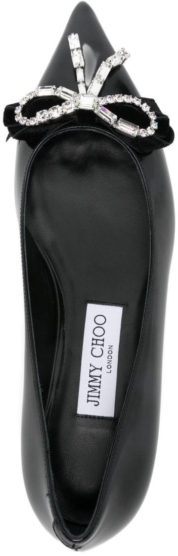 26SS 지미추 플랫 슈즈 AURIAFLATBSVBLACKCRYSTAL - JIMMY CHOO