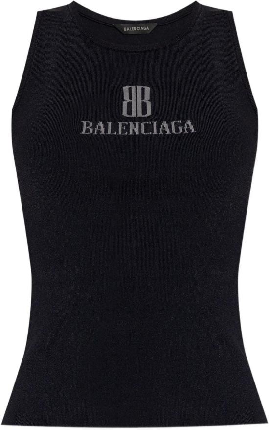 25FW 발렌시아가 나노 BB 탱크탑 835500T52311369 BLACK