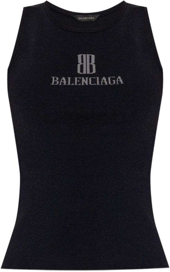25FW 발렌시아가 나노 BB 탱크탑 835500T52311369 BLACK