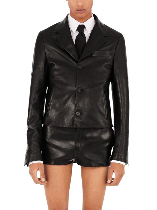  살바토레 페라가모 가죽 자켓 142199761349002 BLACK - SALVATORE FERRAGAMO