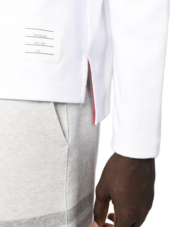 26SS 톰브라운 밀라노 코튼 4바 롱슬리브 티 MJS245A07323100 WHITE - THOM BROWNE