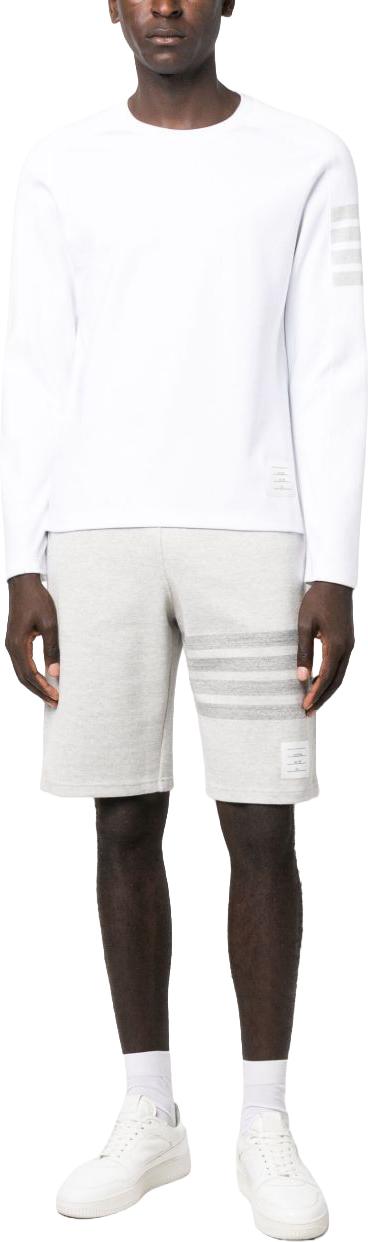 26SS 톰브라운 밀라노 코튼 4바 롱슬리브 티 MJS245A07323100 WHITE - THOM BROWNE