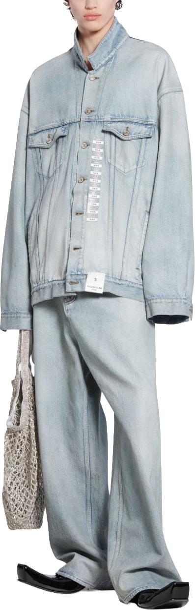  발렌시아가 데님 자켓 767947TDW144016 LICHTBLUE - BALENCIAGA