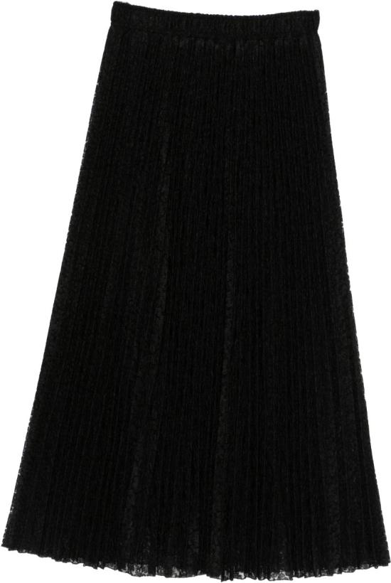 26SS 에르마노 설비노 롱 스커트 D482O374EWF95708 BLACK