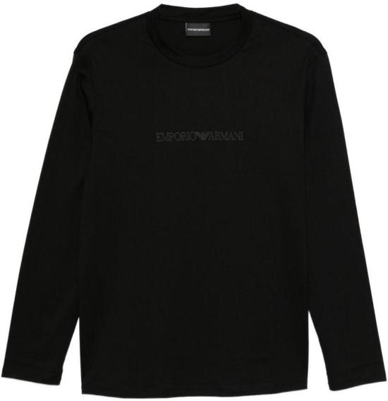 26SS 엠포리오 아르마니 긴팔 티셔츠 EM004584AF13669MC540 BLACK