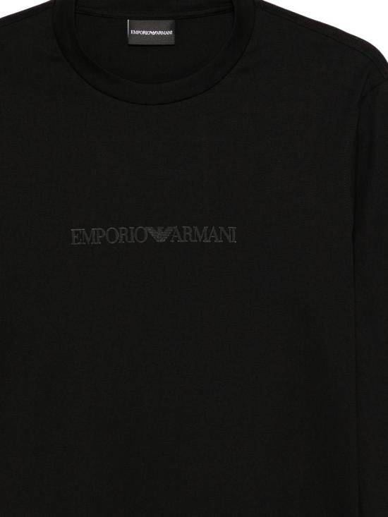 26SS 엠포리오 아르마니 긴팔 티셔츠 EM004584AF13669MC540 BLACK - EMPORIO ARMANI