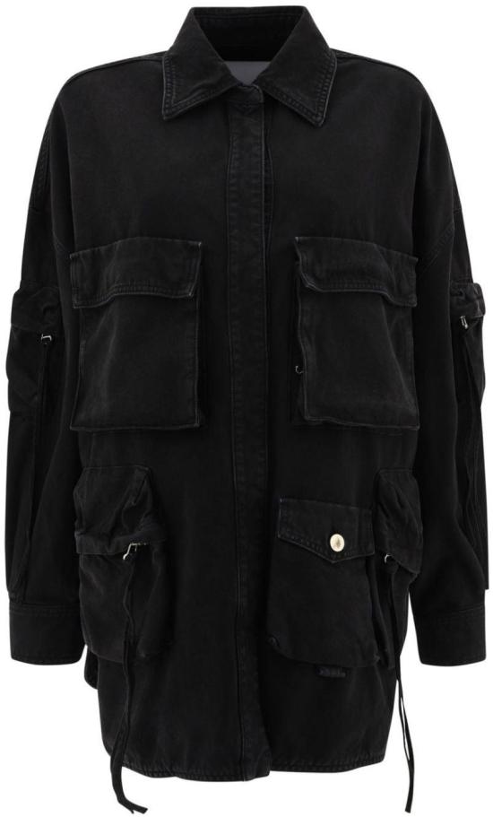  디 아티코 코트 247WCB48D088100 BLACK