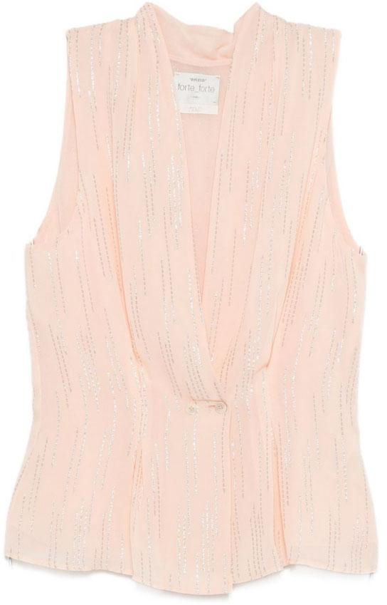 26SS 포르테포르테 민소매 티셔츠 14891MYTOPF49M2002NUDE PINK