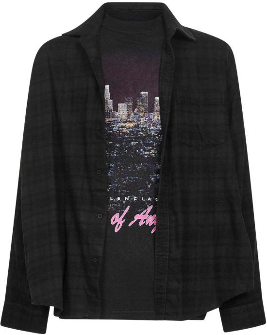 25FW 발렌시아가 긴팔 셔츠 839196TSM301852 BLACK