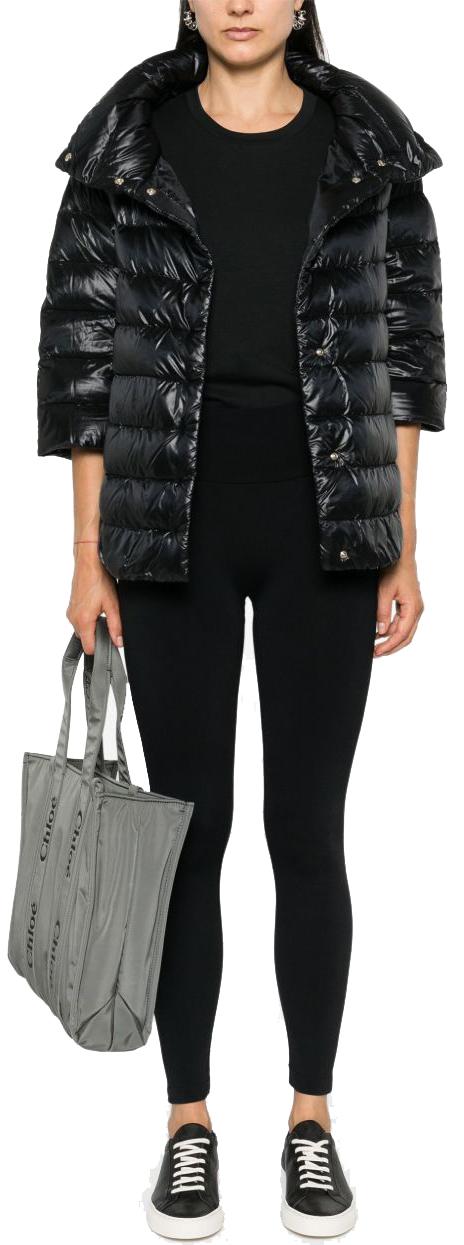 25FW 에르노 아민타 케이프 PI0043DIC12017Z9300 BLACK - HERNO