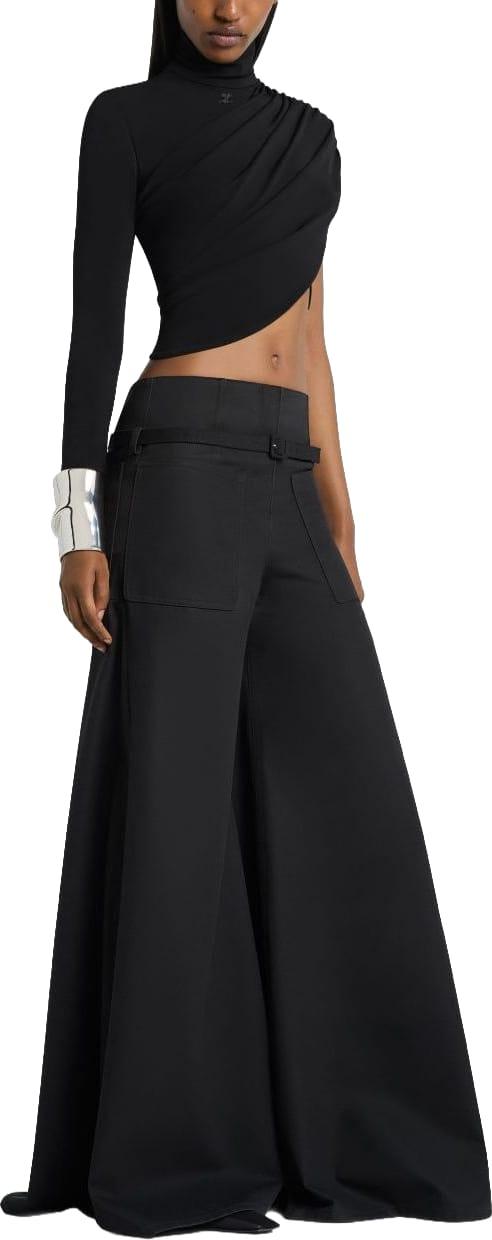 26SS 쿠레쥬 팔라초 팬츠 226CPA702CO01349999 BLACK - COURREGES