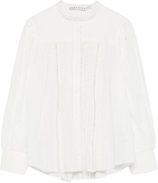 25SS 앨리스 앤 올리비아 블라우스 CC502048001A127 WHITE