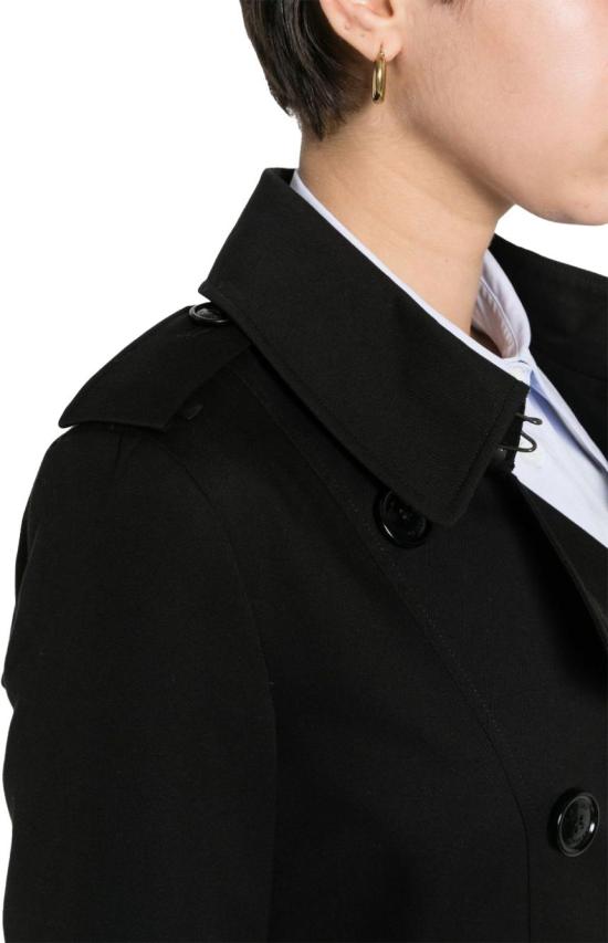  버버리 첼시 헤리티지 코튼 트렌치 코트 8079402A1189 BLACK - BURBERRY