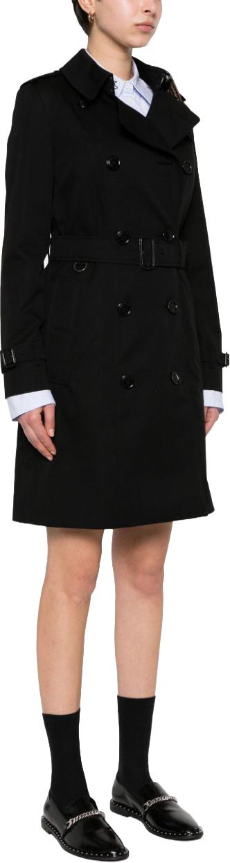 버버리 첼시 헤리티지 코튼 트렌치 코트 8079402A1189 BLACK - BURBERRY