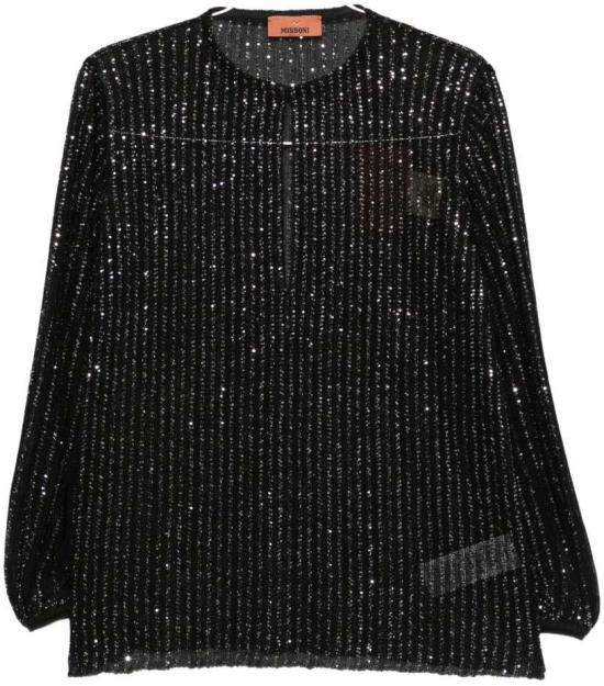 26SS 미소니 긴팔 티셔츠 DS26SJ0ABK01GHS91RX BLACK
