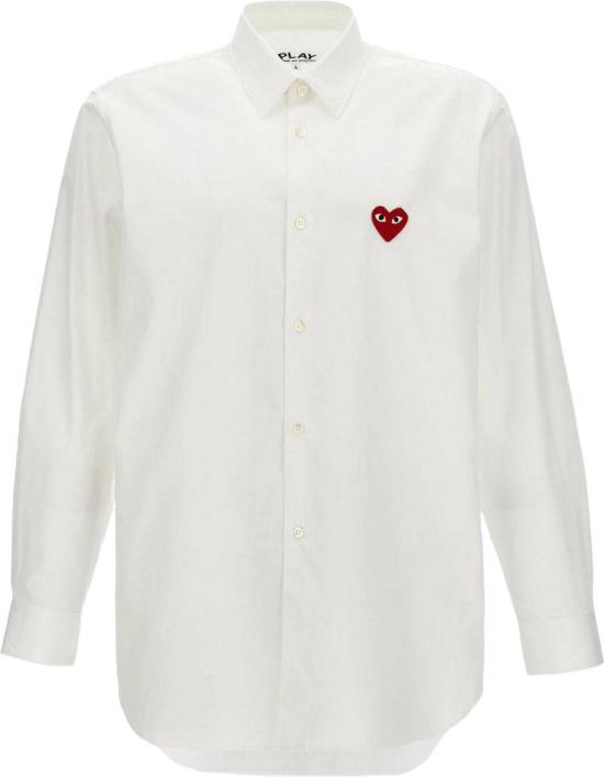 26SS 꼼데가르송 긴팔 셔츠 AXB0022 WHITE