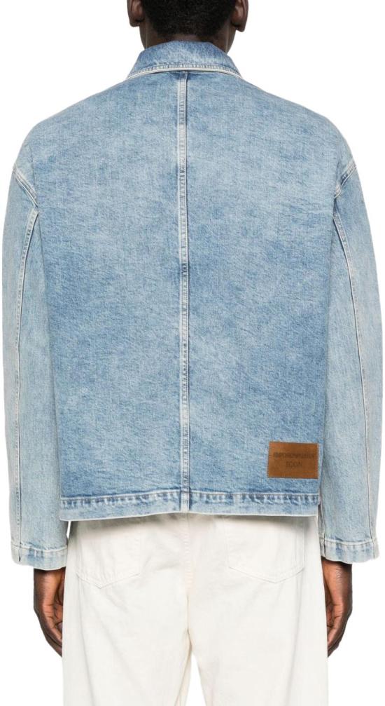 26SS 엠포리오 아르마니 데님 자켓 EM004722AF23101MB003 BLUE - EMPORIO ARMANI
