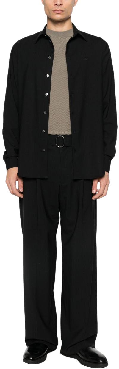 26SS 엠포리오 아르마니 긴팔 셔츠 EM000099TE19332UC001 BLACK - EMPORIO ARMANI
