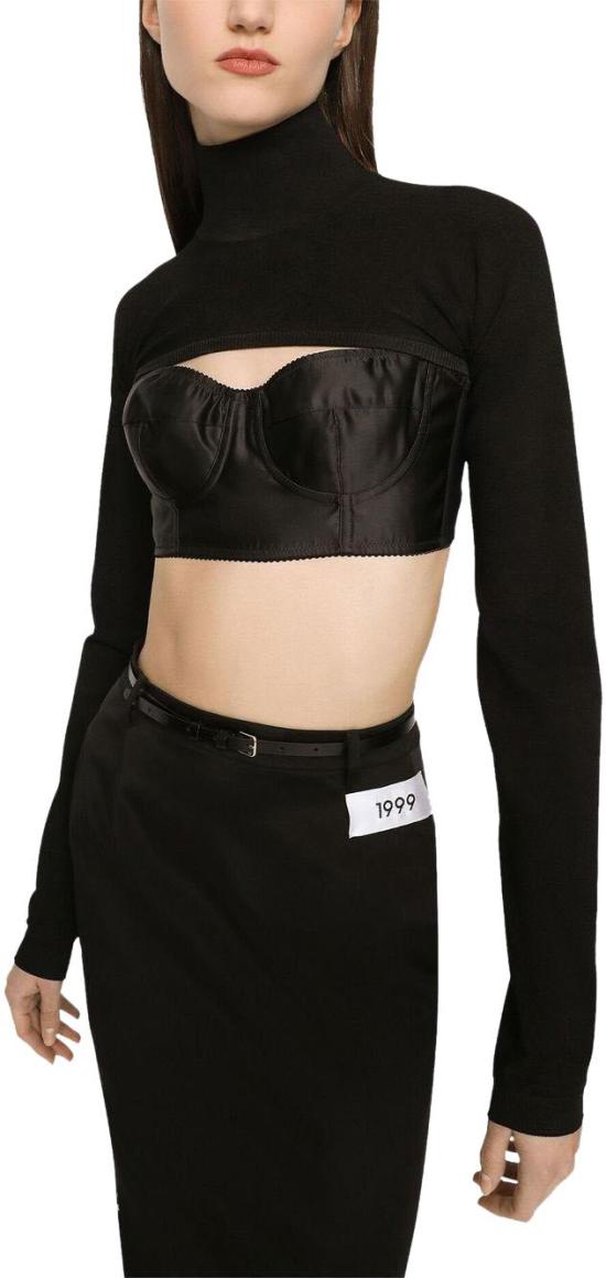  돌체앤가바나 터틀넥 FXK97TJFMB6N0000 BLACK - DOLCE & GABBANA