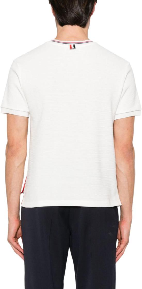 25FW 톰브라운 반팔 티셔츠 MJS287AJ0216113 WHITE - THOM BROWNE