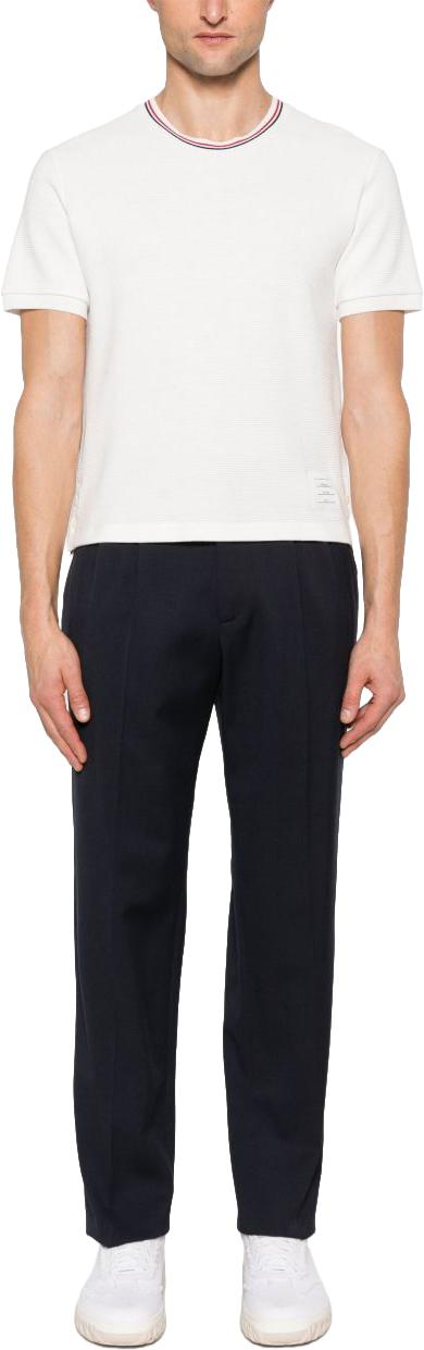 25FW 톰브라운 반팔 티셔츠 MJS287AJ0216113 WHITE - THOM BROWNE